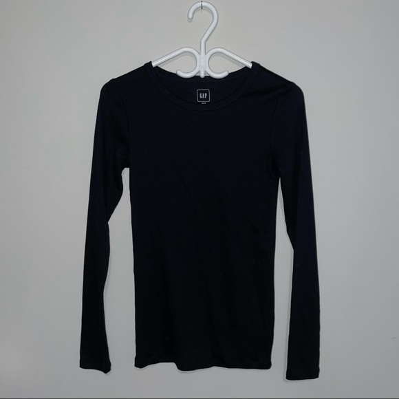 Gap Black Long Sleeve Basic Tee - Picture 1 of 2